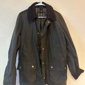 Barbour Men's Medium Olive Waxed Jacket